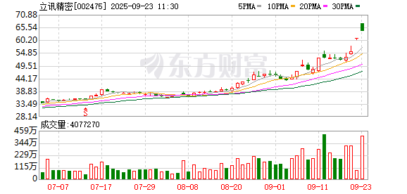 老钱庄 立讯精密成交额超250亿元
